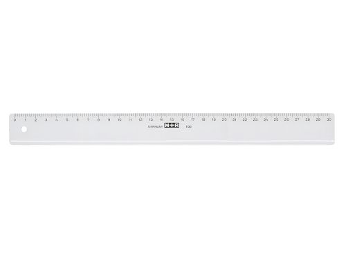 Regua m+r 30 cm plastico transparente , Memorex , 52838 , 4004627212019